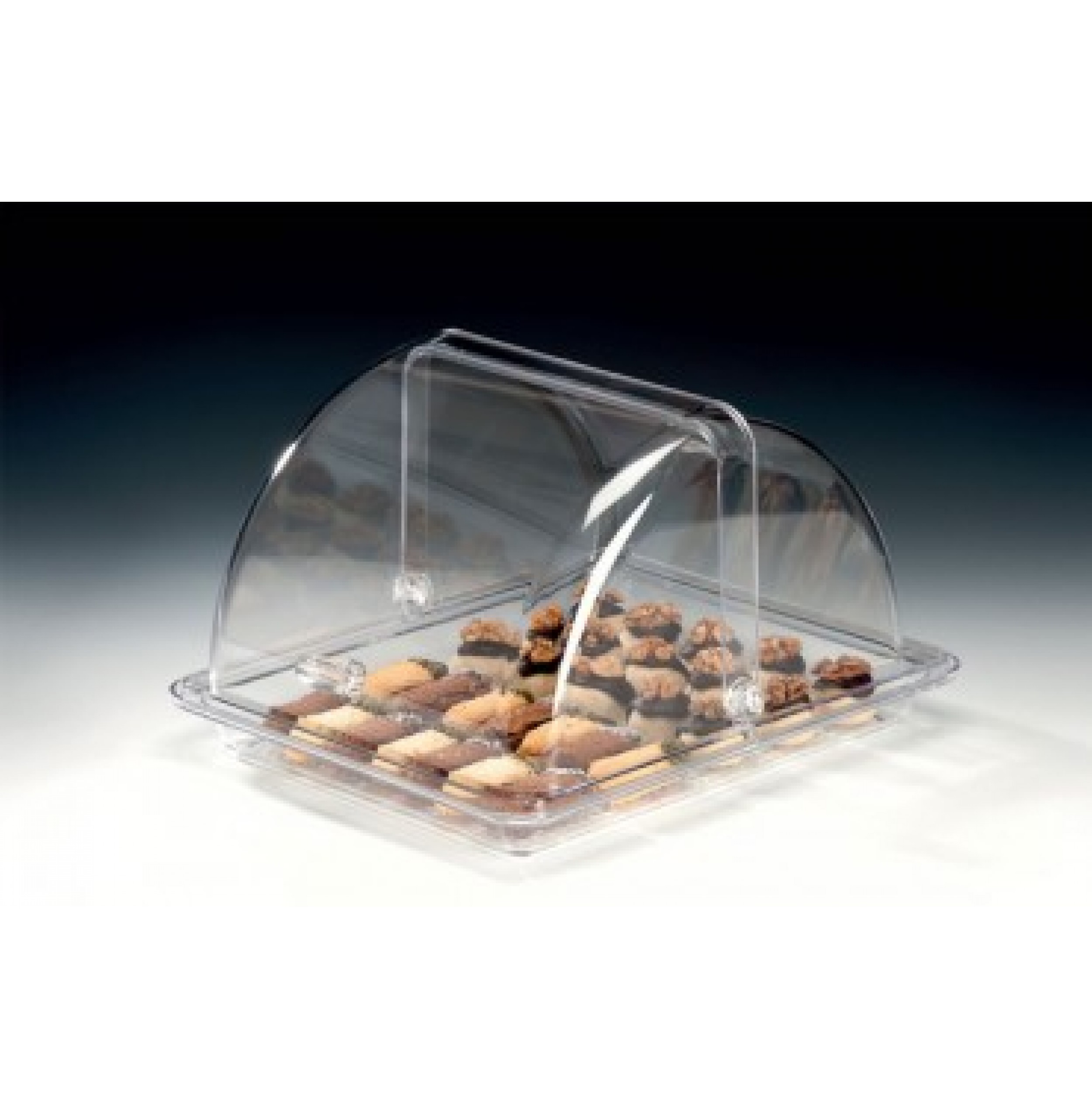 KOMPLE POLYCARBONAT MUHAFAZA KABI GN 1/2 28 X 34 X H:21 Cm